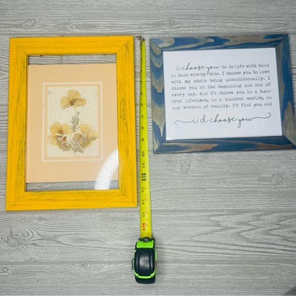 3 framed wall art one saying and 2 pressed flower art framed - Picture 4 of 7